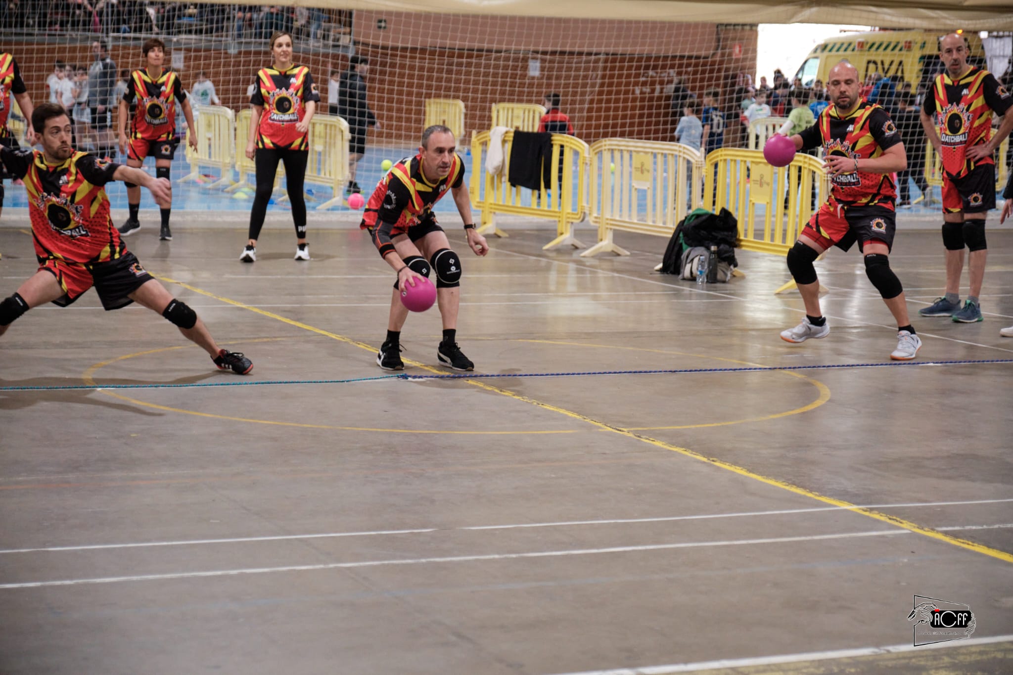 Equipo veterano de Datchball Valdemoro en competición