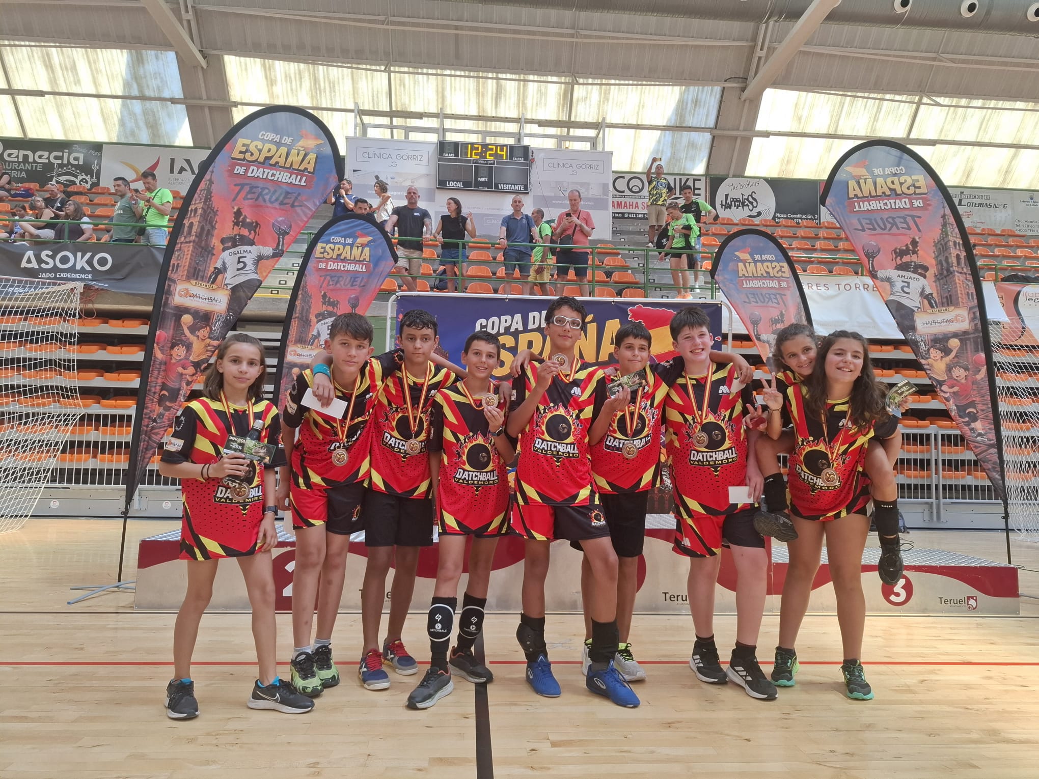 Equipo de Datchball Valdemoro en la Copa de España